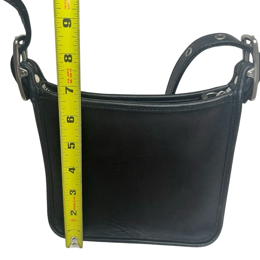 Vintage Coach Janice Legacy Black Leather Mini Crossbody 2003‎ 6610 Adjustable